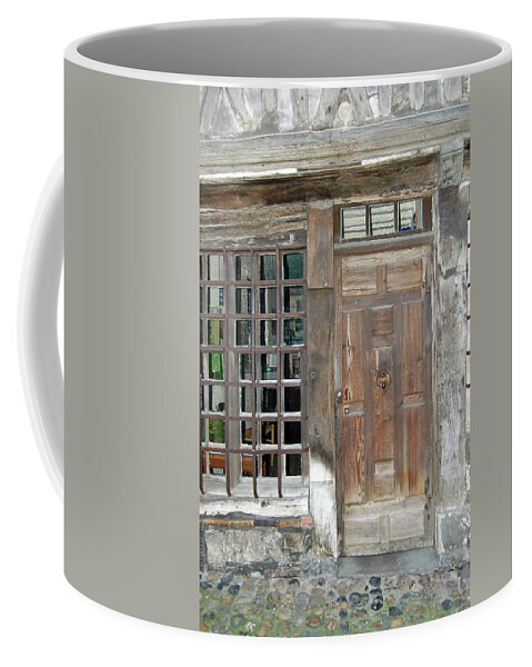 Paris Coffee Mug featuring the photograph French Doors #16 by Mary Tuomi