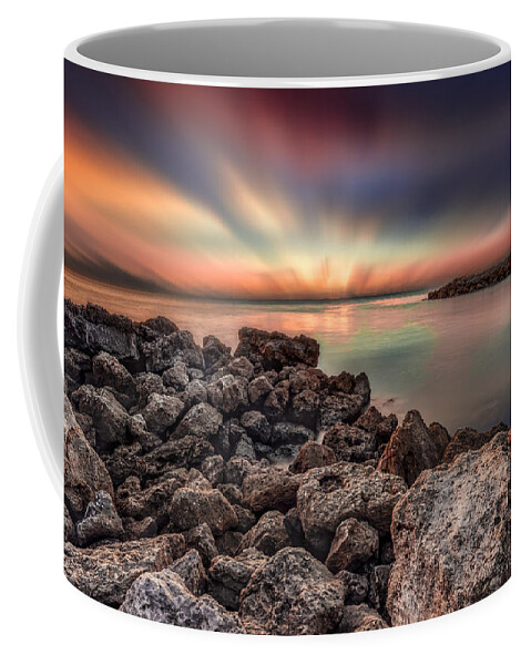 Naples Coffee Mug featuring the photograph Sunst over the Ocean #16 by Peter Lakomy