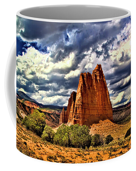 Capitol Reef National Park Coffee Mug featuring the photograph Capitol Reef National Park Catherdal Valley by Mark Smith