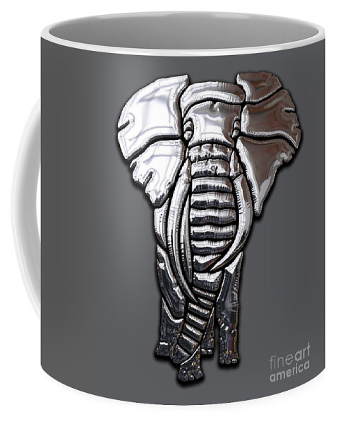 Elephant Coffee Mug featuring the mixed media Elephant Collection #18 by Marvin Blaine