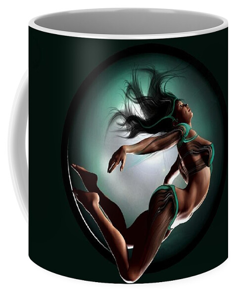 Women Coffee Mug featuring the digital art Women #183 by Super Lovely