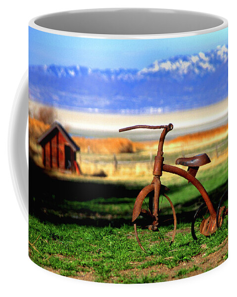1903 Coffee Mug featuring the photograph 1903 Tricyle by Lori Grimmett