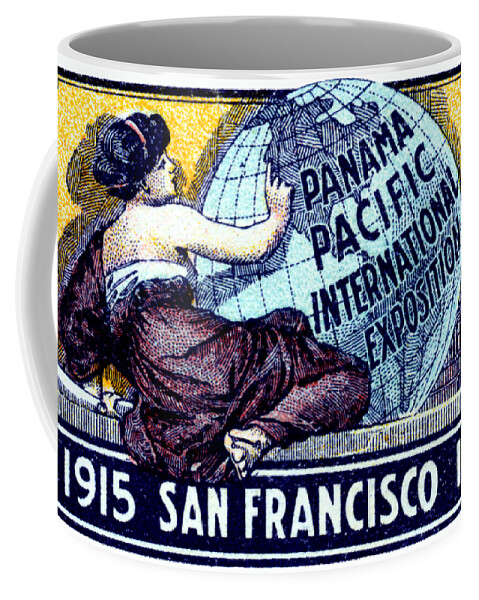 San Francisco Coffee Mug featuring the painting 1915 San Francisco Expo Poster by Historic Image