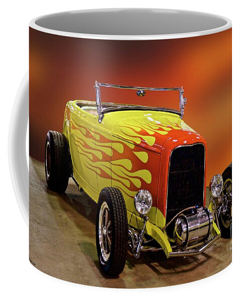 Hot Rod Key Words Coffee Mug featuring the photograph 1932 Ford 'Sunset' Studio' Roadster by Dave Koontz