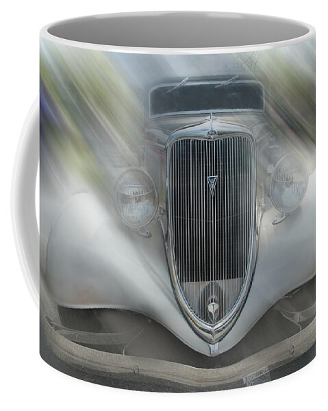 1934 Ford Coupe #automobile #automotive Car Show# Cars# Classic #classic Car #ford# Old #retro# Transportation #vintage #1934 Ford Coupe Coffee Mug featuring the photograph 1934 Ford Coupe by Louis Ferreira