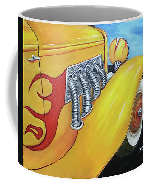 Duesenberg Coffee Mug featuring the painting 1936 Duesenberg by Dean Glorso