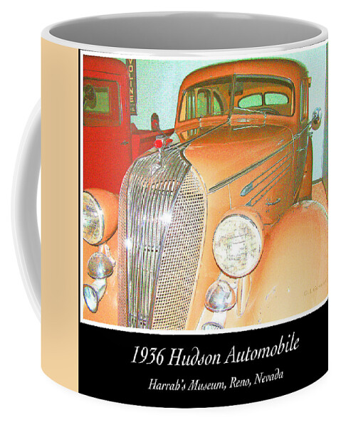 Automobile Coffee Mug featuring the photograph 1936 Hudson, Classic Automobile by A Macarthur Gurmankin