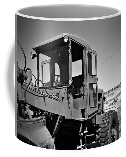 Road Grader Coffee Mug featuring the photograph 1950 Austin Western Grader by Susan Kinney