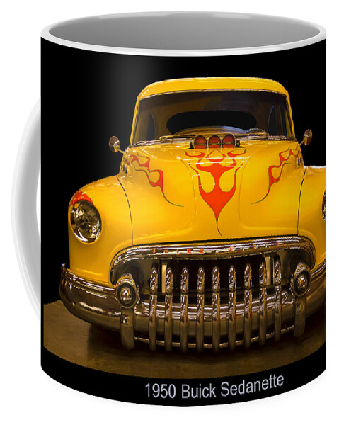 1950s Coffee Mug featuring the photograph 1950 Buick Sedanette Hot Rod by Flees Photos