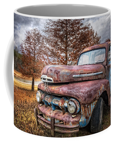 1950s Coffee Mug featuring the photograph 1951 Ford Truck by Debra and Dave Vanderlaan