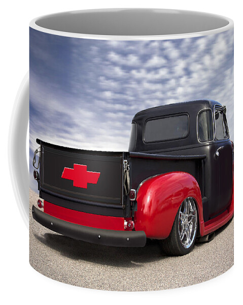 Transportation Coffee Mug featuring the photograph 1954 Chevy Truck Lowrider by Mike McGlothlen