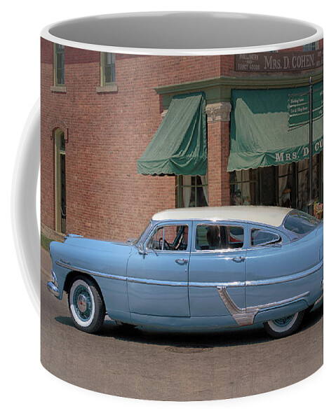 1954 Coffee Mug featuring the photograph 1954 Hudson Hornet by Susan Rissi Tregoning