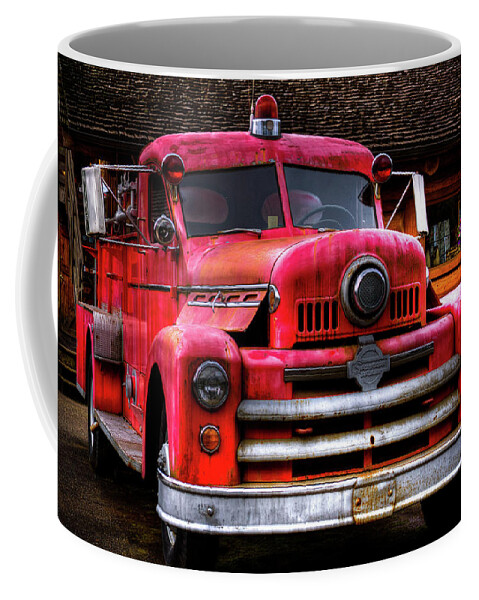 1954 Seagrave Fire Trucks Coffee Mug featuring the photograph 1954 Seagrave Fire Truck by David Patterson
