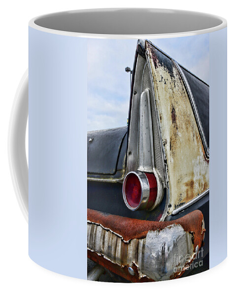 Paul Ward Coffee Mug featuring the photograph 1958 Plymouth Belvidere Tailfins by Paul Ward