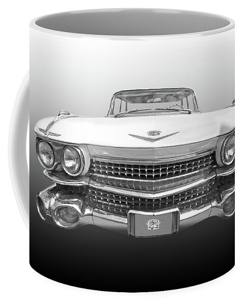 Cadillac Coffee Mug featuring the photograph 1959 Cadillac Front View by Gill Billington