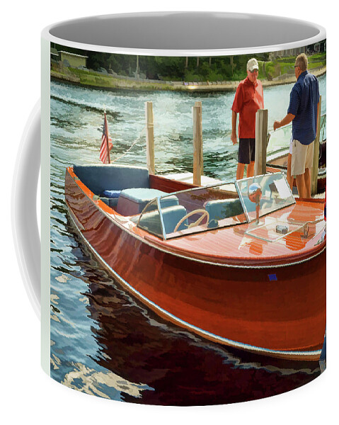 Boat Coffee Mug featuring the photograph 1969 Chris-Craft by David Thompsen