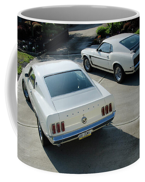 1969 Ford Mustang Boss Coffee Mug featuring the photograph 1969 Ford Mustang Boss by Jackie Russo