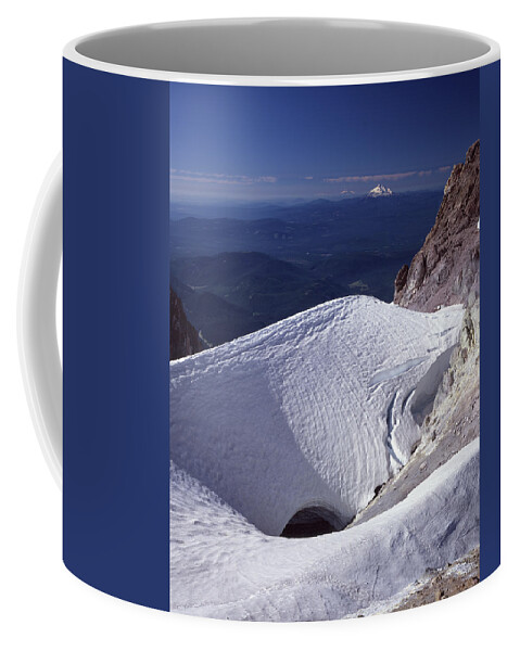 1m5140 Coffee Mug featuring the photograph 1M5140 Crater on Mt. Hood OR by Ed Cooper Photography