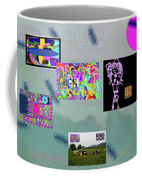  Coffee Mug featuring the digital art 2-12-2057f by Walter Paul Bebirian