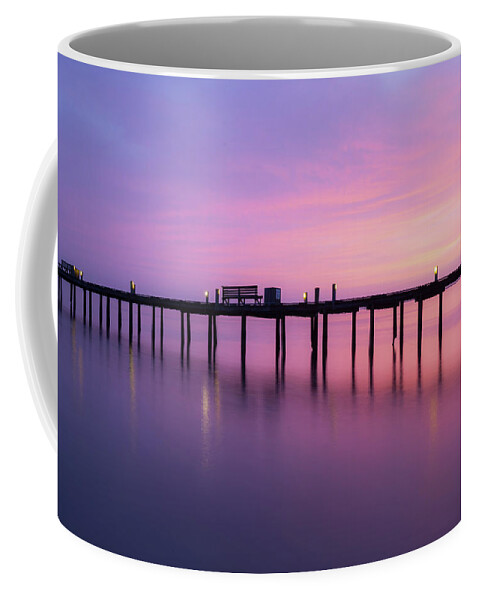 Florida Coffee Mug featuring the photograph Anna Maria City Pier , Anna Maria Island Sunrise #2 by Paul Schultz