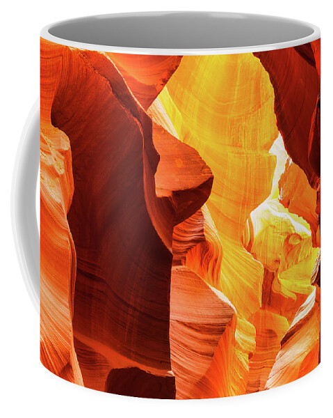 Landscape Coffee Mug featuring the photograph Antelope canyon #2 by Hisao Mogi