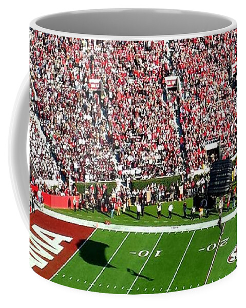 Gameday Coffee Mug featuring the photograph Army Rangers Drop In On Gameday by Kenny Glover