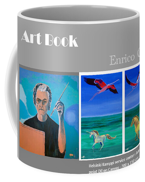  Coffee Mug featuring the painting Art Book #2 by Enrico Garff