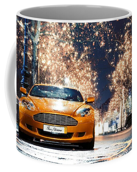 Aston Martin Coffee Mug featuring the photograph Aston Martin #2 by Jackie Russo