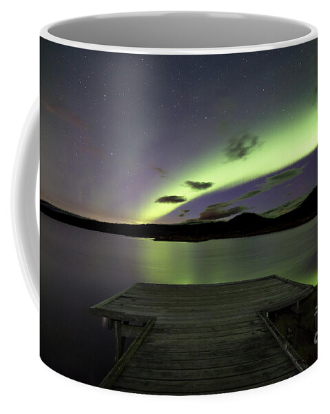 29.09.16 Coffee Mug featuring the photograph Aurora Borealis Over thingvellir iceland #2 by Gunnar Orn Arnason