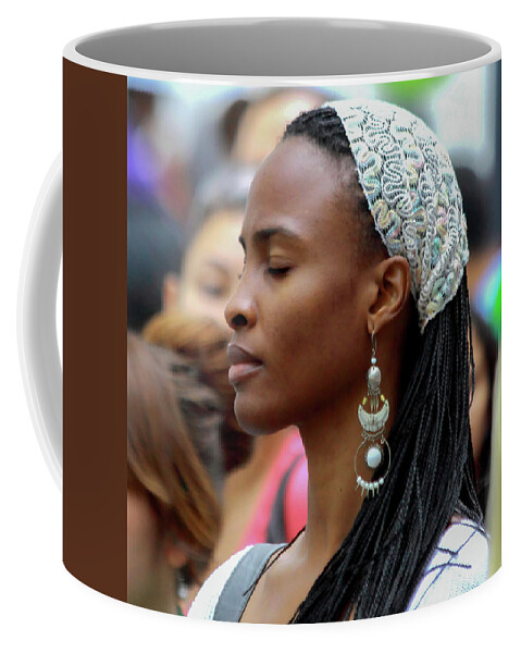 Alex Lyubar Coffee Mug featuring the photograph Beautiful Black girl #3 by Alex Lyubar