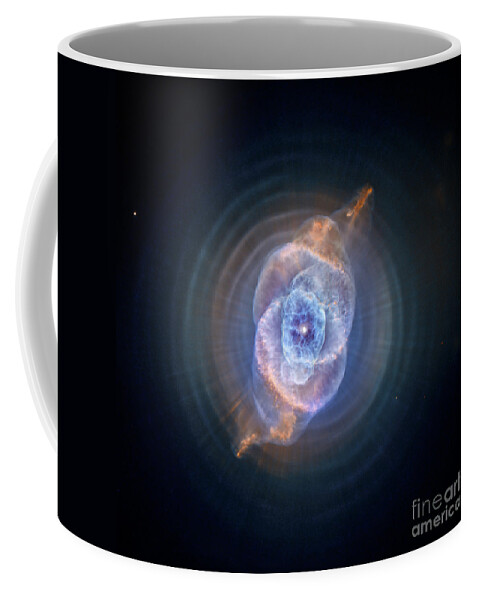 Science Coffee Mug featuring the photograph Cat's Eye Nebula #3 by Nasa