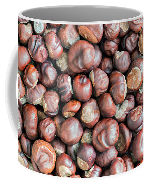 Autumn Coffee Mug featuring the photograph Chestnuts #2 by Michal Boubin