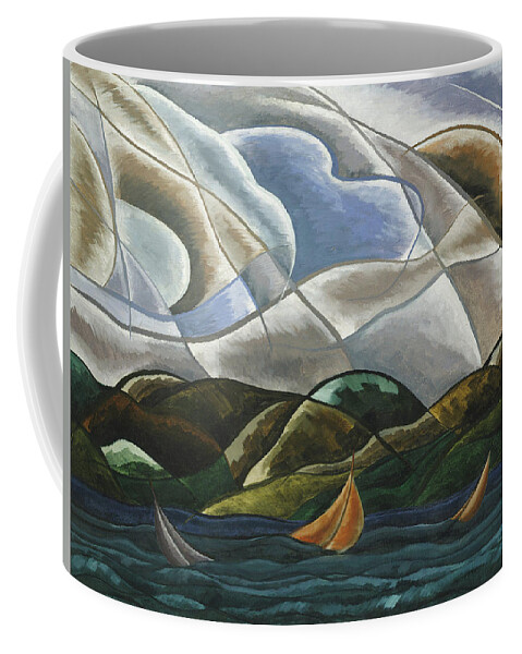 Clouds And Water Coffee Mug featuring the painting Clouds and Water #2 by Arthur Dove