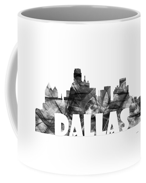 Dallas Coffee Mug featuring the digital art Dallas Texas Skyline #2 by Marlene Watson