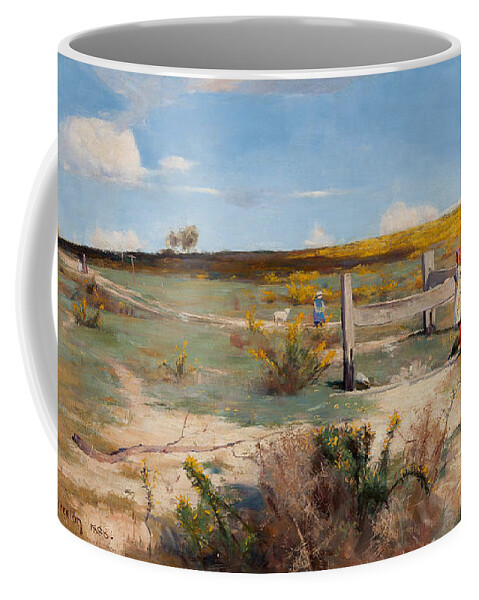 Early Summer Coffee Mug featuring the painting Early Summer Gorse In Bloom #2 by Celestial Images