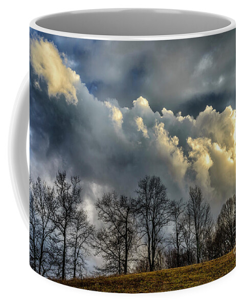 Stormy Sky Coffee Mug featuring the photograph Evevning Storm Clouds #2 by Thomas R Fletcher