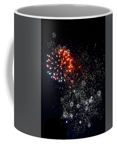 Night Coffee Mug featuring the photograph Fireworks3 by Doolittle Photography and Art