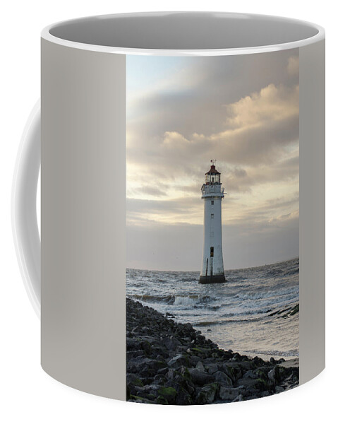 Beach Coffee Mug featuring the photograph Fort Perch Lighthouse #2 by Spikey Mouse Photography