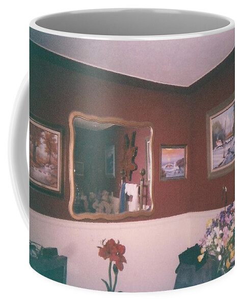 Print Coffee Mug featuring the photograph Interior Design Up Up and Away by Delynn Addams