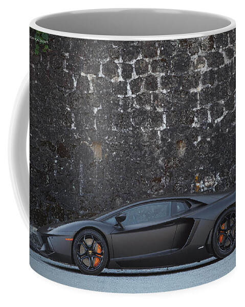 Lamborghini Coffee Mug featuring the photograph #Lamborghini #Aventador #2 by ItzKirb Photography