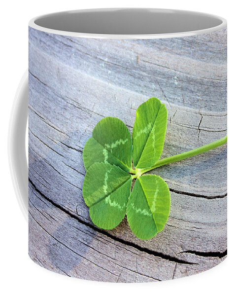 Clover Coffee Mug featuring the photograph Lucky #1 by Kristin Elmquist