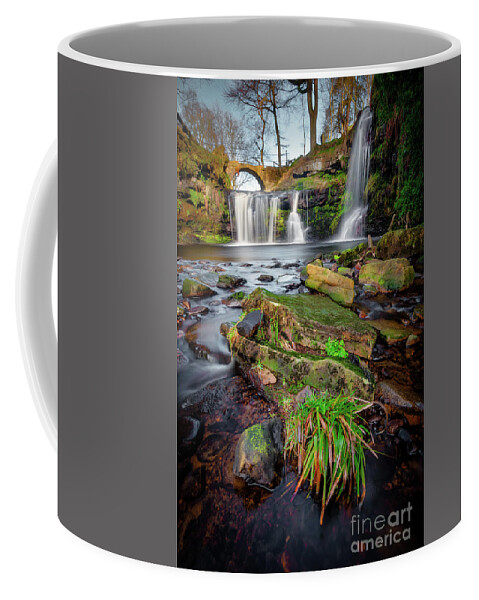 Bridge Coffee Mug featuring the photograph Lumb Hole Falls #2 by Mariusz Talarek