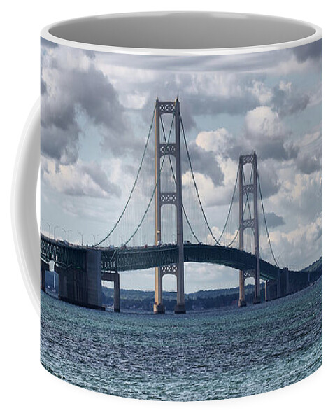 Mackinac Coffee Mug featuring the photograph Mackinac Bridge #2 by Farol Tomson