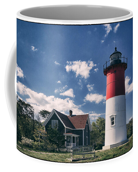 Massachusetts Coffee Mug featuring the photograph Nauset Lighthouse #2 by Robert Fawcett