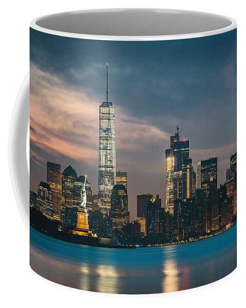New York Coffee Mug featuring the digital art New York #2 by Super Lovely