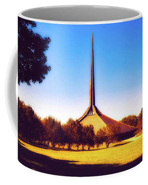 North Christian Church Coffee Mug featuring the photograph North Christian Church - Columbus, Indiana #2 by Mountain Dreams
