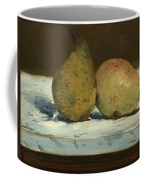 Edouard Manet Coffee Mug featuring the painting Pears #2 by Edouard Manet