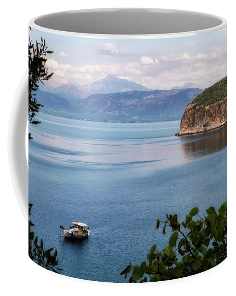 Peloponnese Coffee Mug featuring the photograph Peloponnes peninsular, #2 by Shirley Mitchell