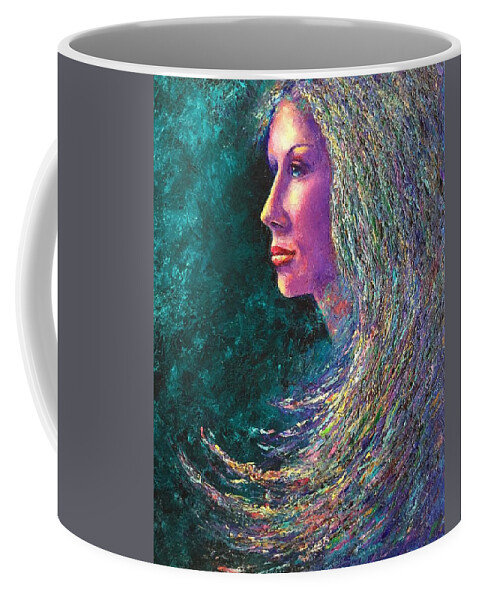 Phoenix Coffee Mug featuring the painting Phoenix #2 by Shannon Grissom