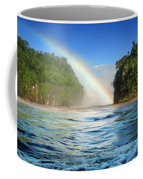 Rainbow Coffee Mug featuring the photograph Rainbow #2 by Mariel Mcmeeking